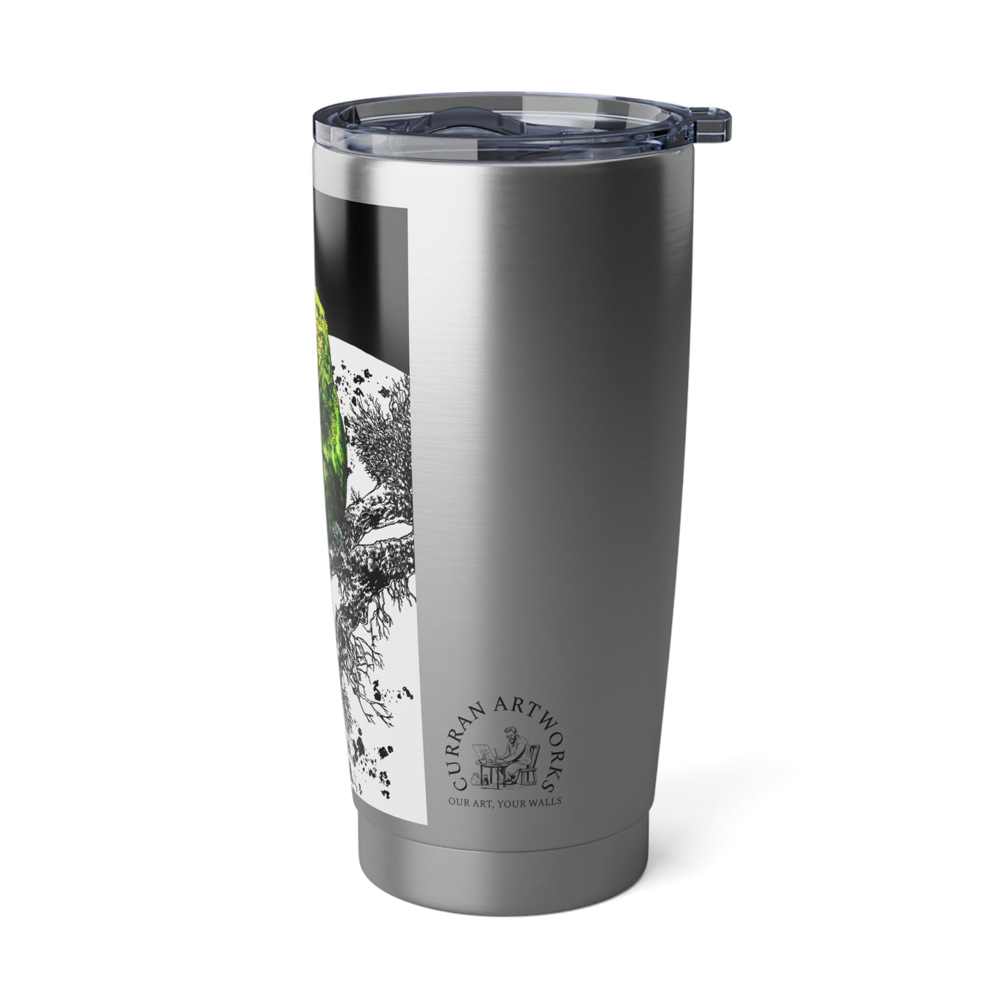 Parrot Travel Mug, Parrot Coffee Cup, Parrot Lover Gift, Parrot Art Tumbler, Unique Parrot Mug, Parrot Themed Gift, Parrot Insulated Cup