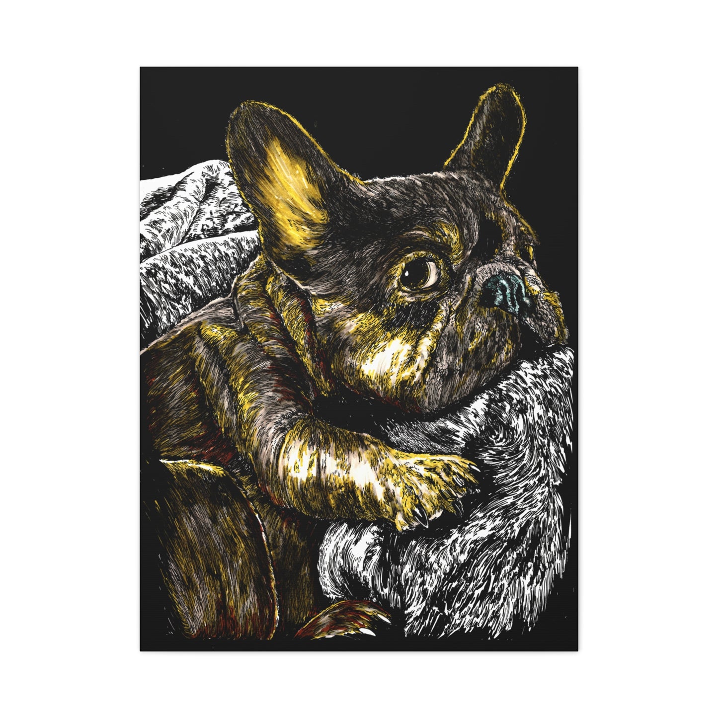 French Bulldog Canvas Wall Art Print of the Original,