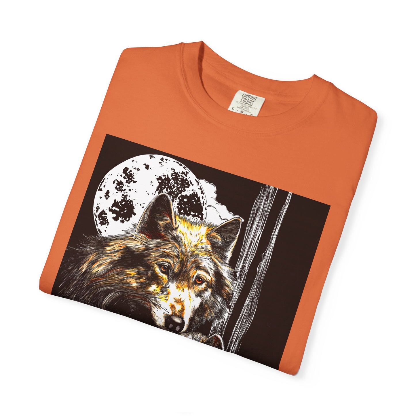 Wolf Family Garment-Dyed T-Shirt - Nature Inspired Art
