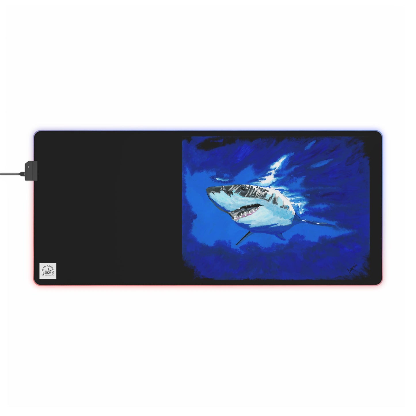 LED Owl Gaming Mouse Pad - Illuminated Design