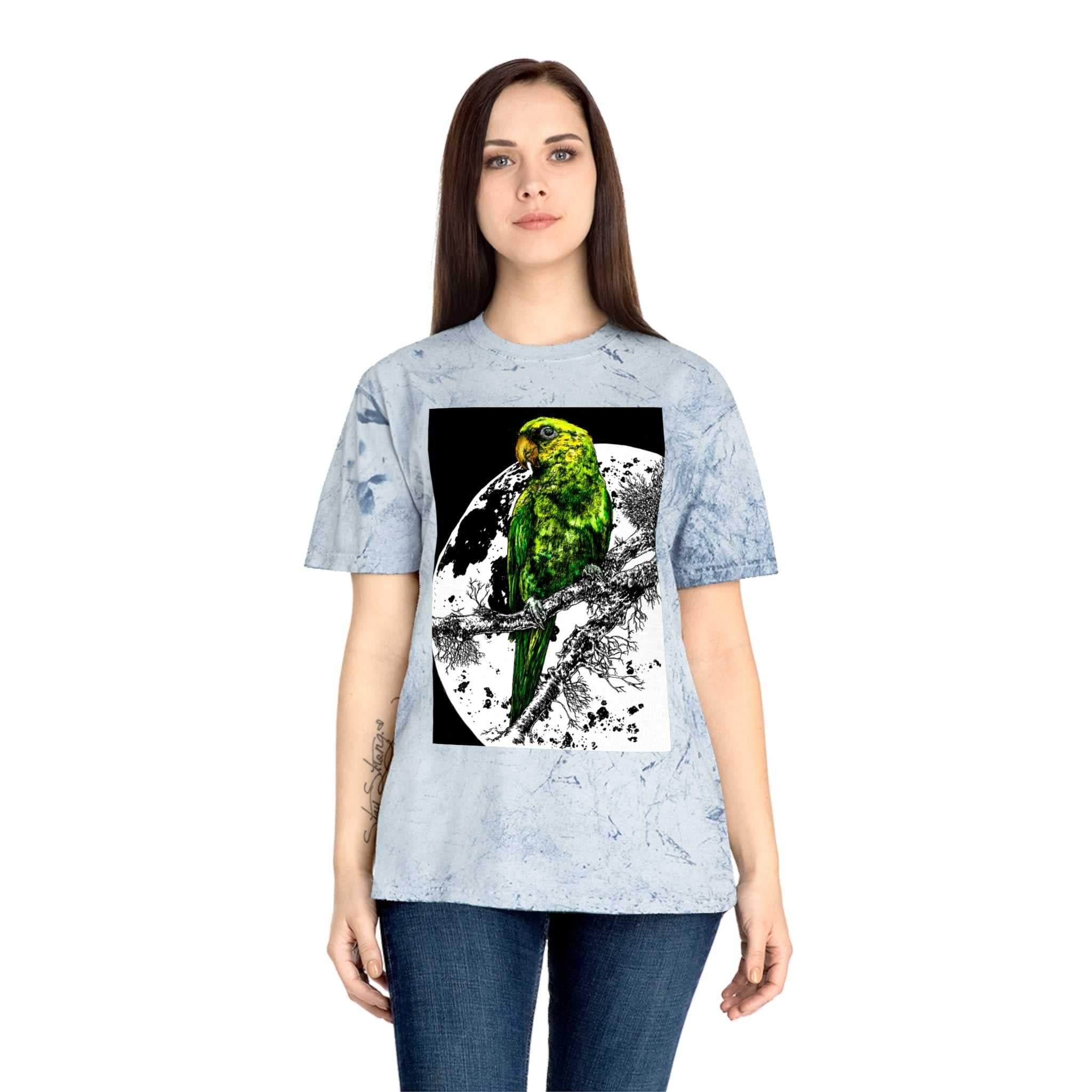 Parrot Color Blast Unisex T-Shirt - Vibrant Bird Art Tee