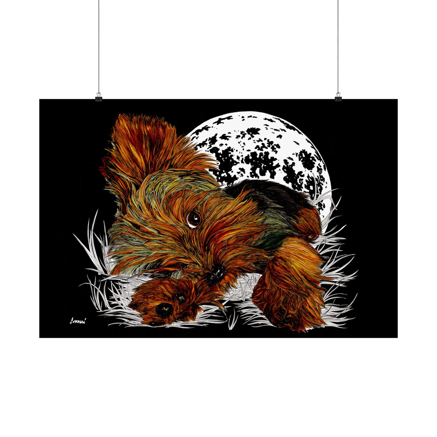 Yorkshire Terrier Satin Poster - 300gsm Art Print for Dog Lovers