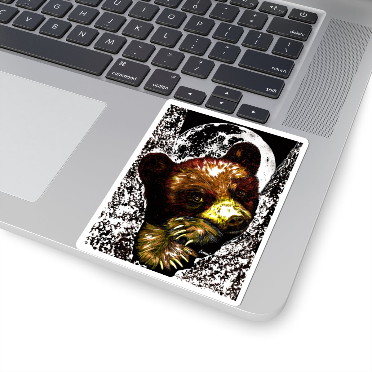 Brown Bear Cub Kiss-Cut Stickers