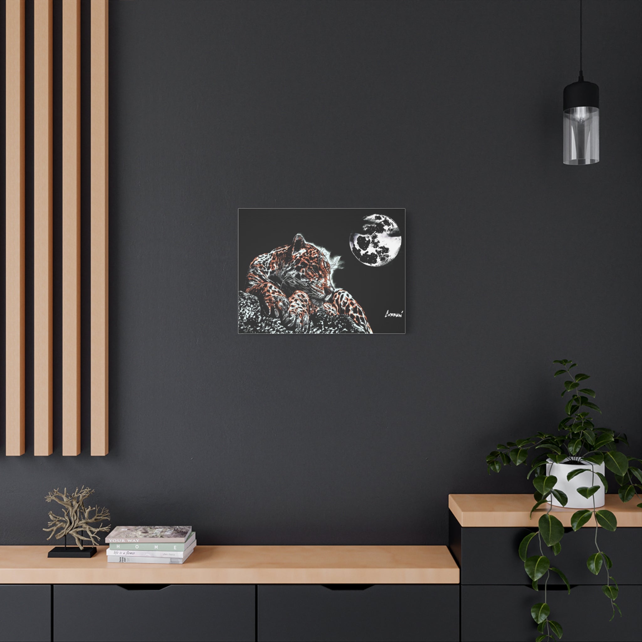 Leopard Canvas Art – Original Hand-Drawn Realistic Big Cat