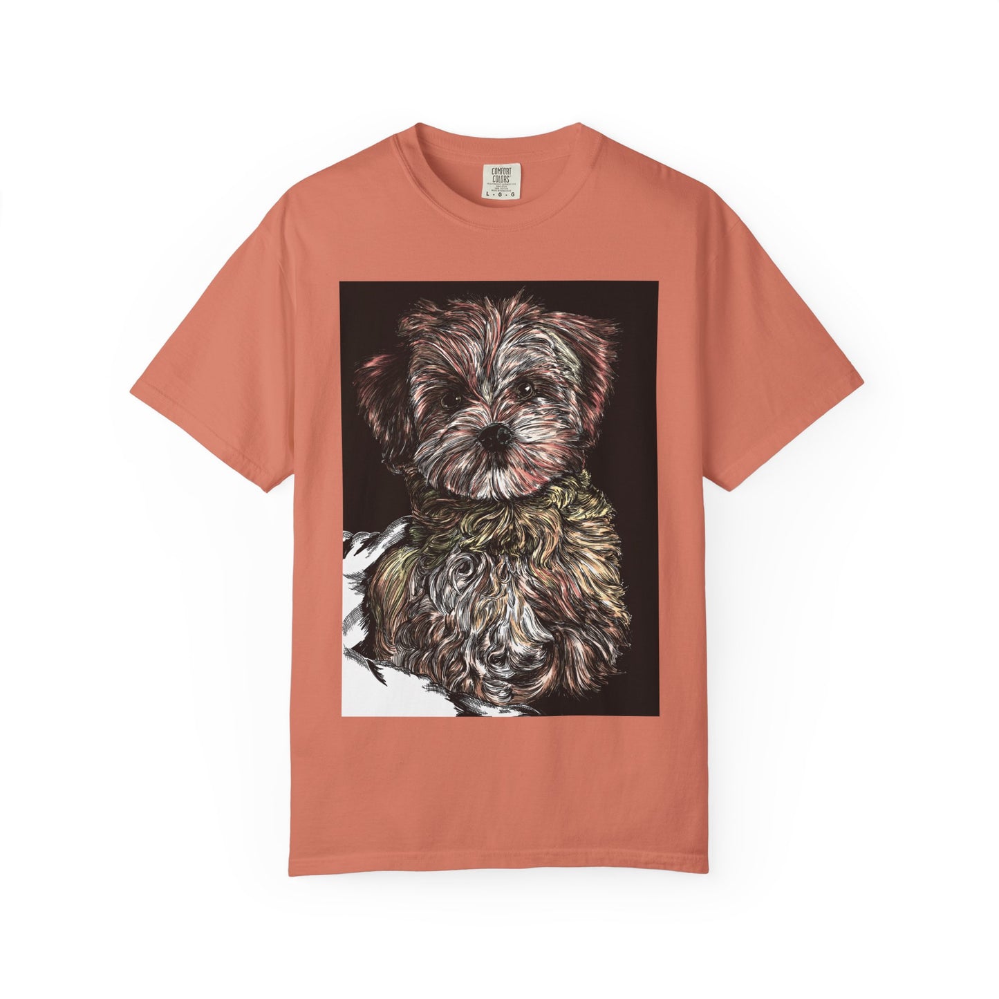 Puppy Art Unisex Garment-Dyed T-Shirt – Original Hand-Drawn