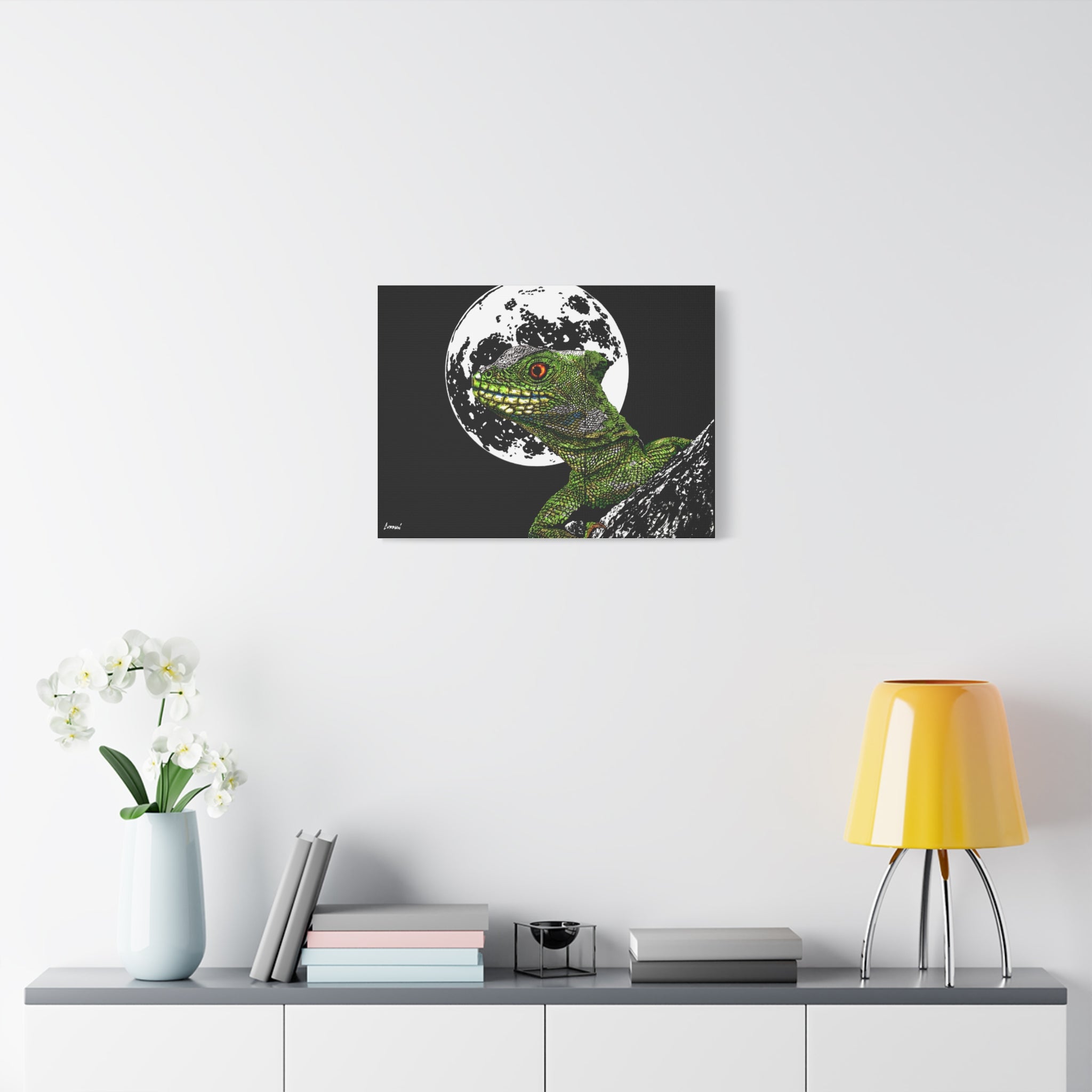 Lizard Canvas Art – Original Hand-Drawn Realistic