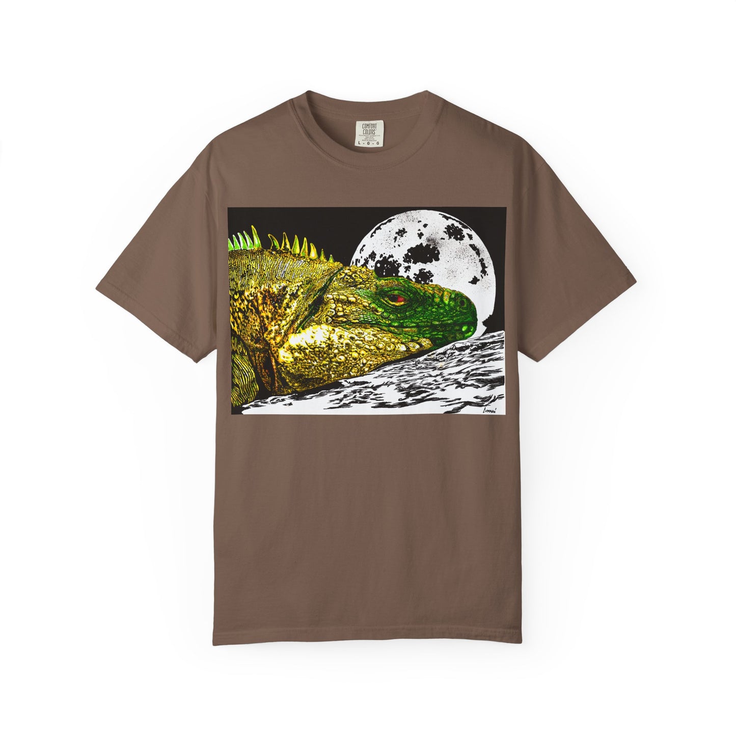 Graphic Iguana Moon Unisex T-Shirt - Nature Inspired Tee