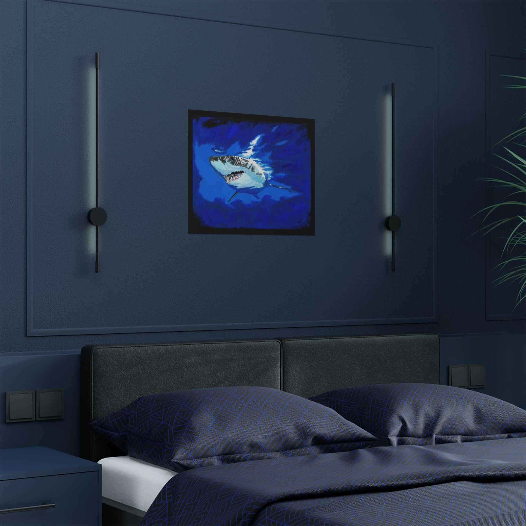 Great White Shark Satin Poster (300gsm) - Vibrant Wall Art