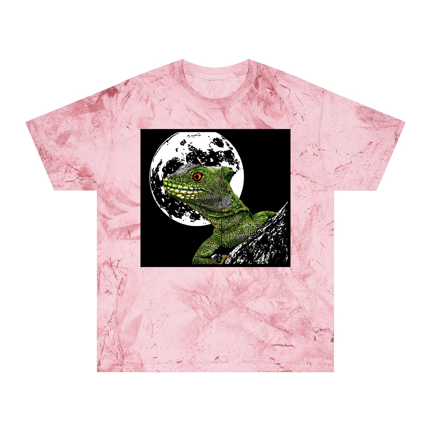 Striking Lizard Color Blast T Shirt Original Hand-Drawn Art