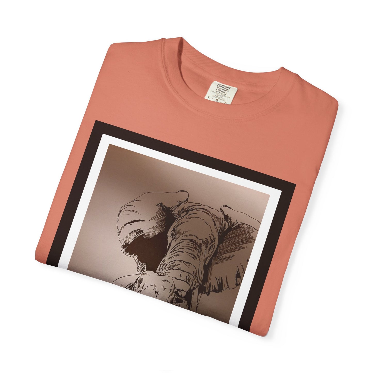 Elephant Family Garment-Dyed T-Shirt | Nature Lover's Tee
