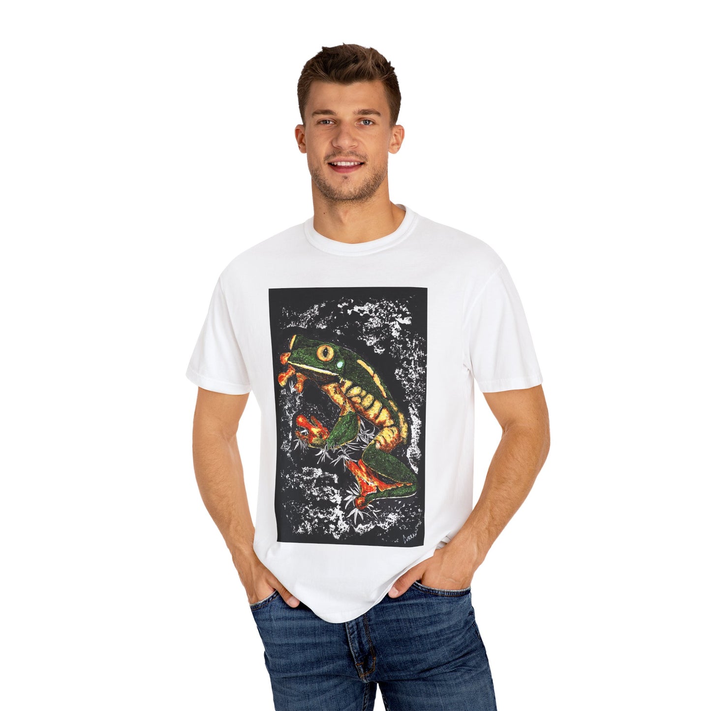 Colorful Frog Unisex T-shirt - Eco-Friendly Art Tee