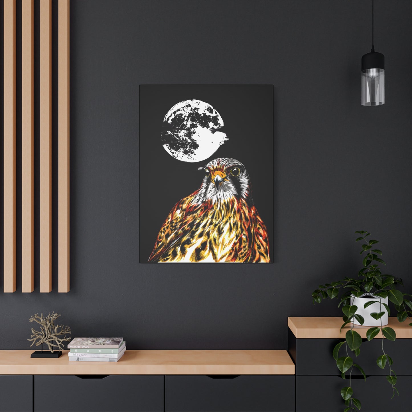 Falcon Wall Art, Falcon Print, Wildlife Art, Bird of Prey