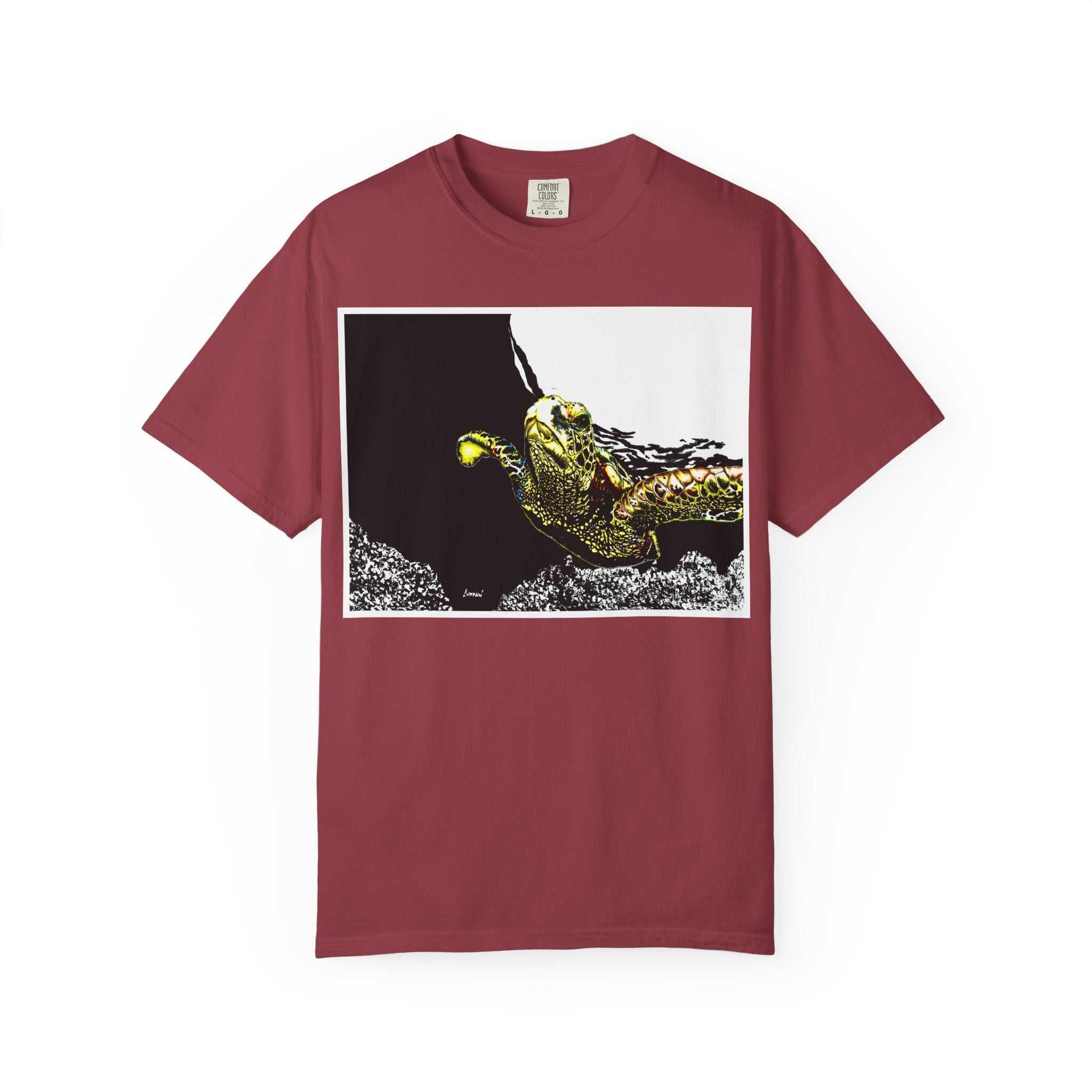 Discover the perfect blend of style and comfort with our Sea Turtle Garment-Dyed Graphic Tee - Unisex Ocean. Embrace the ocean and elevate your wardrobe today!
