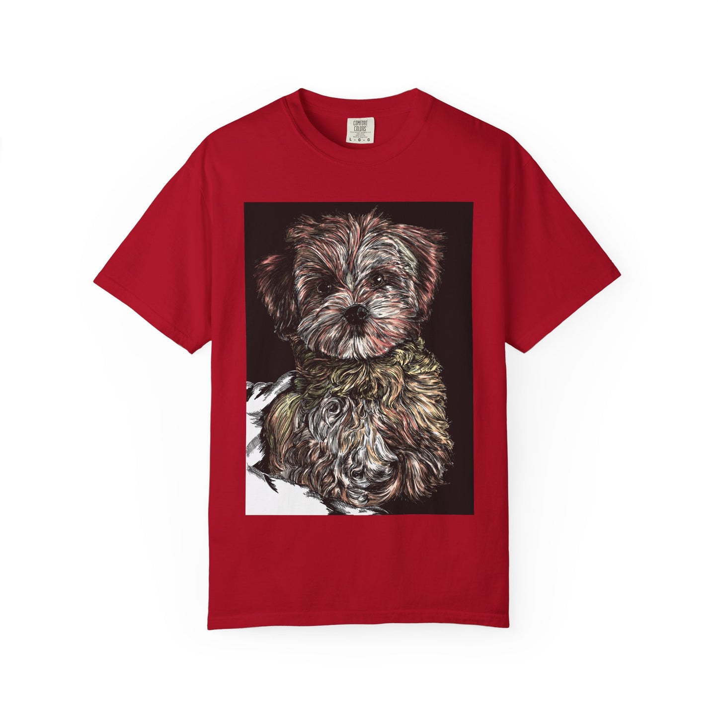 Puppy Art Unisex Garment-Dyed T-Shirt – Original Hand-Drawn