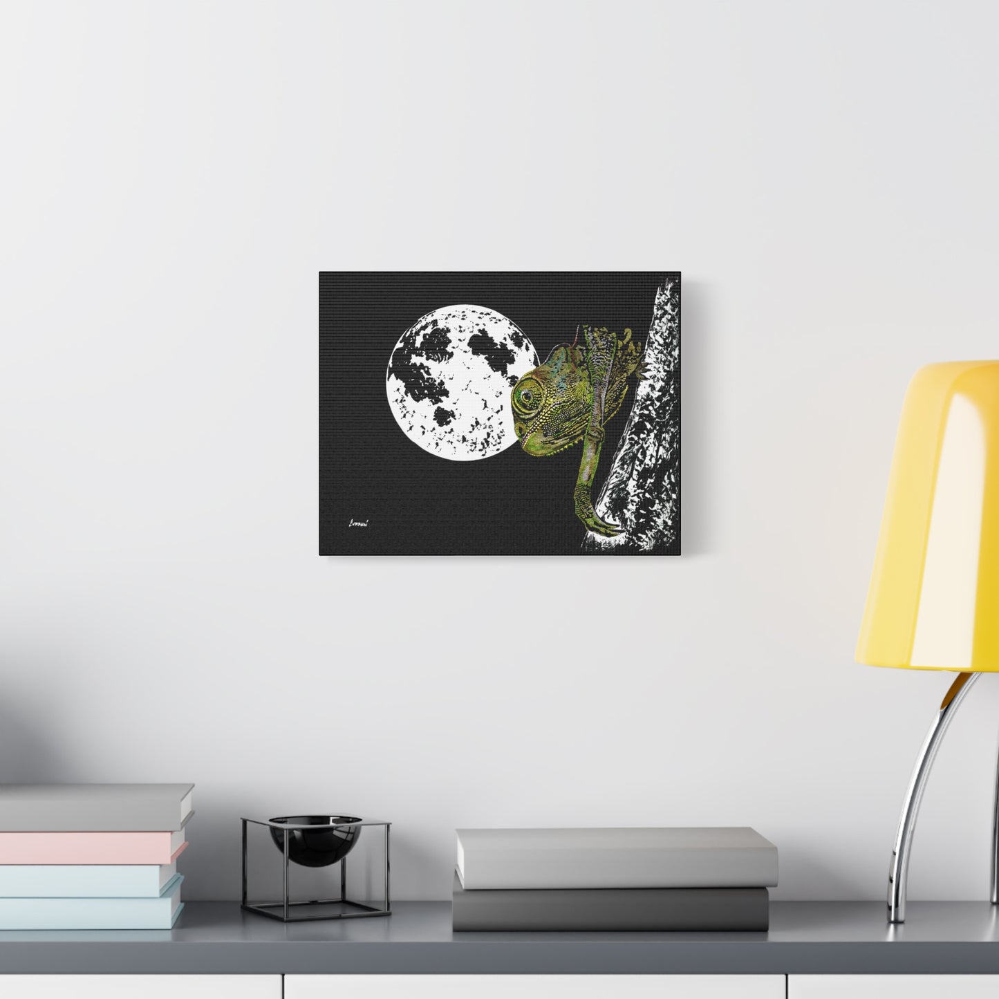 Chameleon Print of the Original, hand drawn wall art