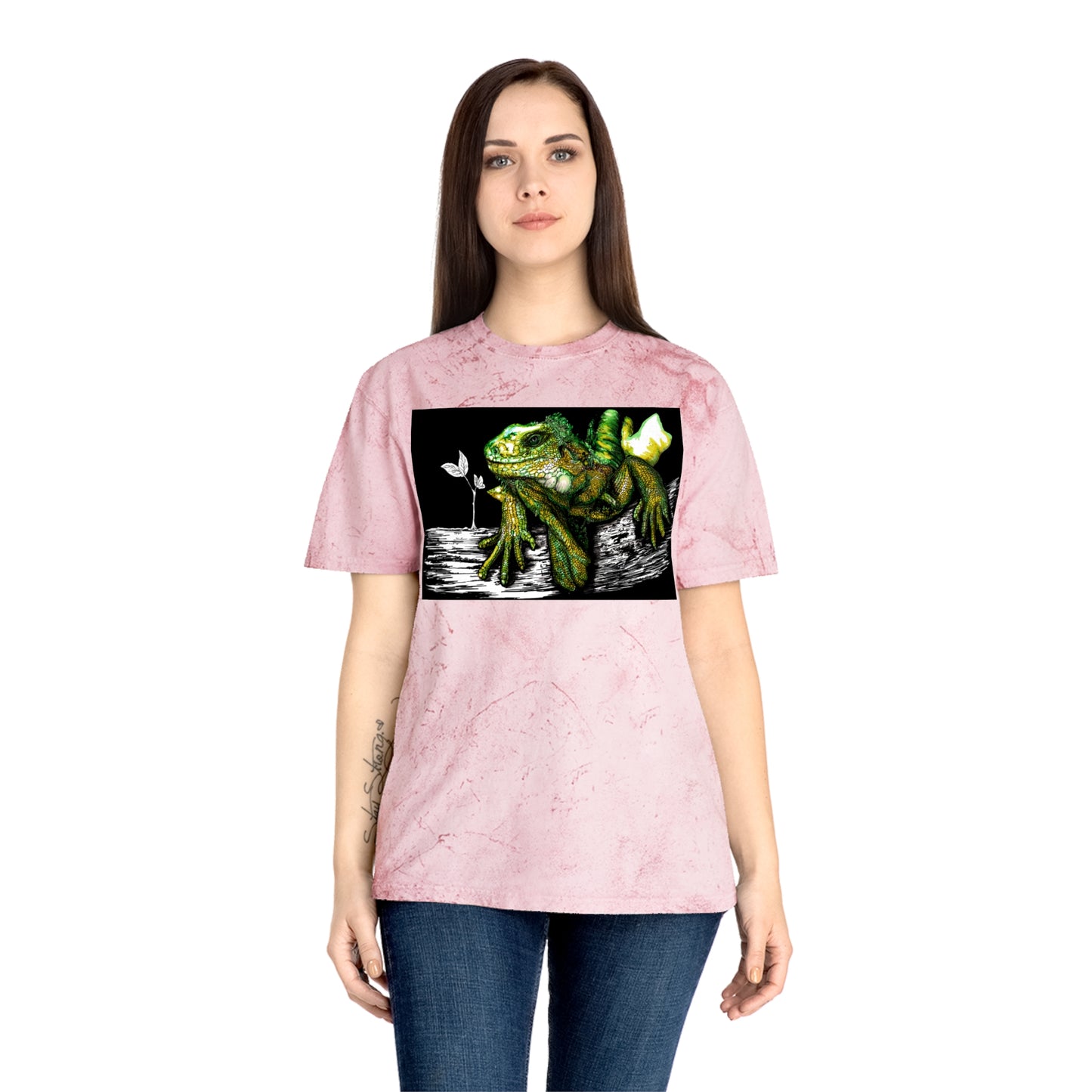 Iguana Unisex Color Blast T-Shirt - Vibrant Nature-Inspired