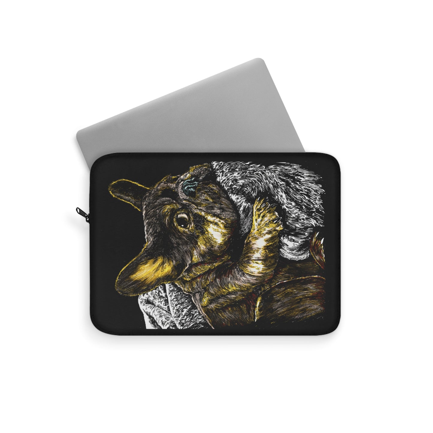 Charming French Bulldog Laptop Sleeve by Curran Artworks