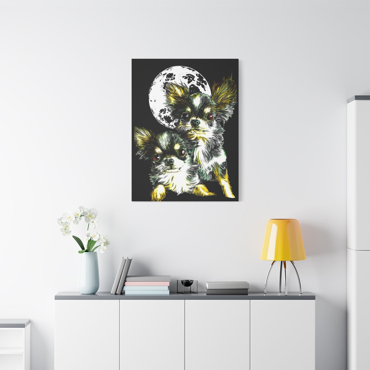 Chihuahuas Wall Art Print of the Original, hand drawn art