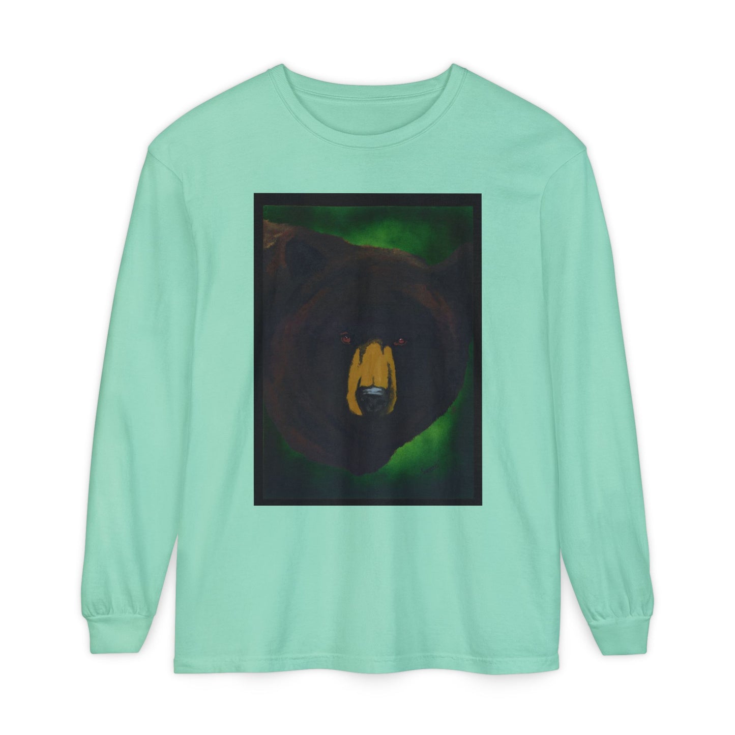 Brown Bear Portrait Long Sleeve Unisex T Shirt