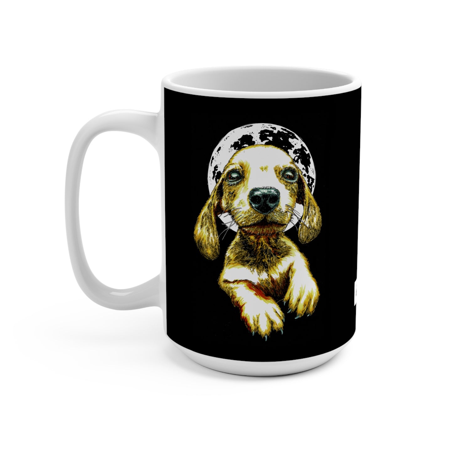 Puppy Illustration 15oz Mug - Perfect Gift for Pet Lovers