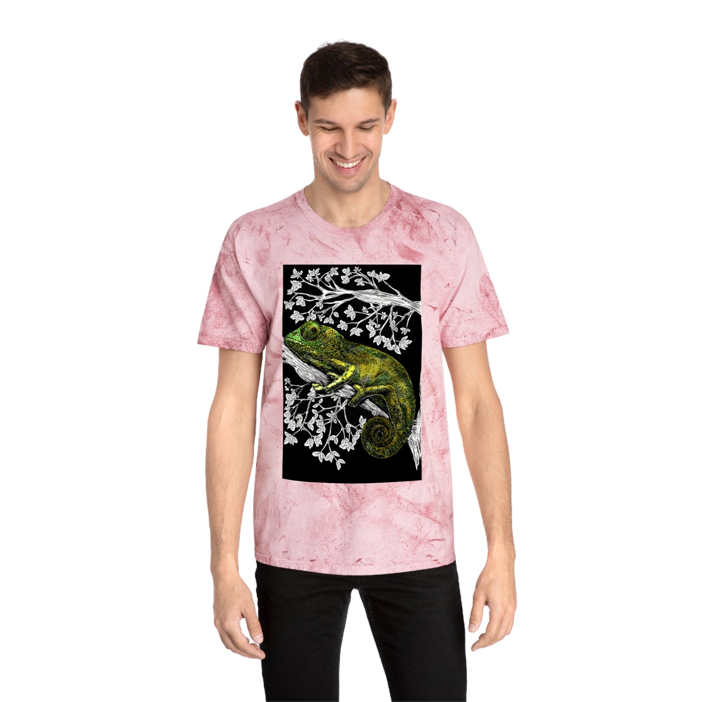 Chameleon Color Blast T-Shirt - Vibrant Nature-Inspired Tee