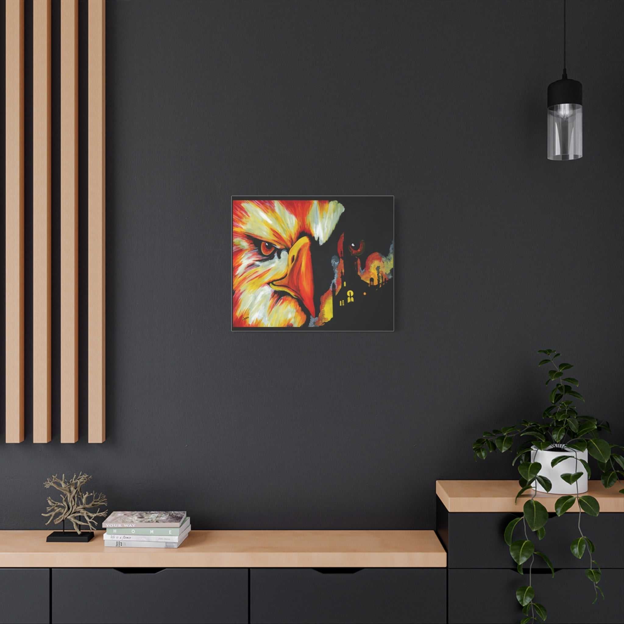 Phoenix Canvas Print, print of my Original hand painted art
