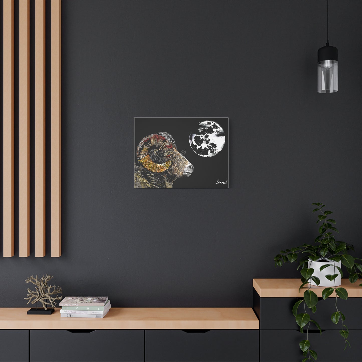 Mountain Ram Canvas Print - Art Print on Stretched Canvas