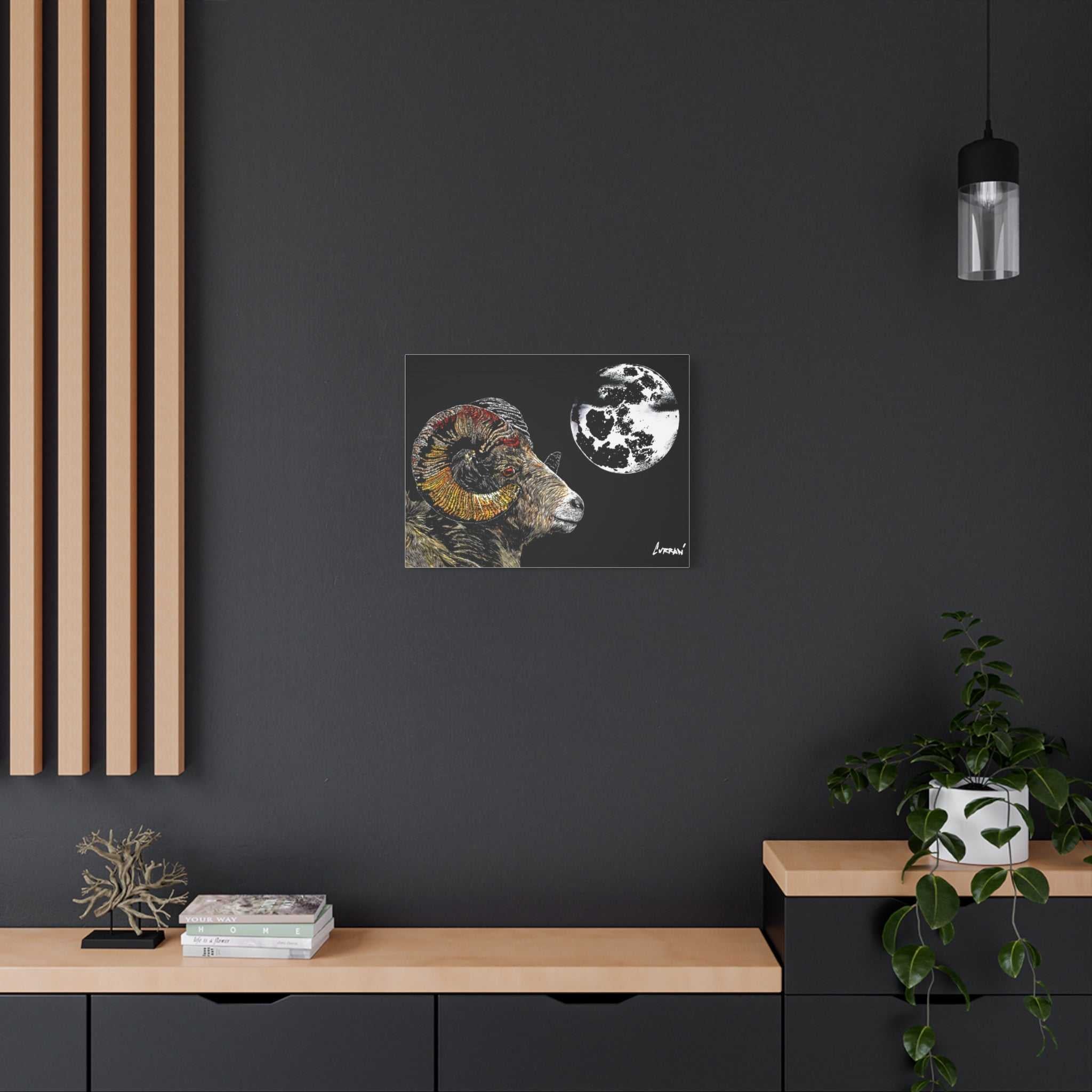 Mountain Ram Canvas Print - Art Print on Stretched Canvas