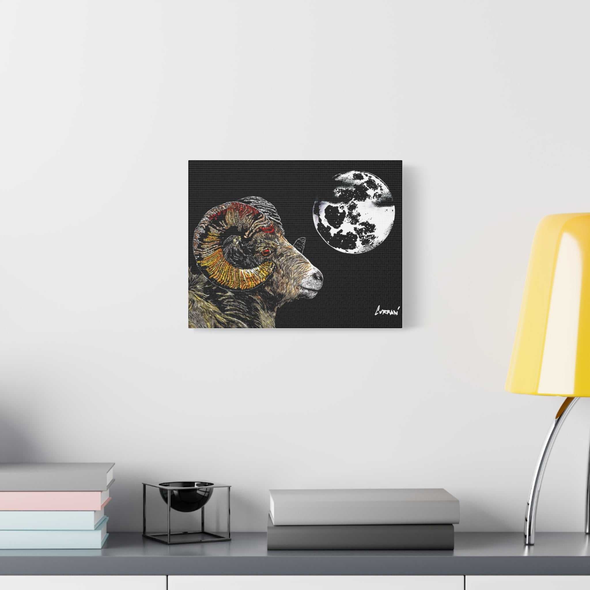 Mountain Ram Canvas Print - Art Print on Stretched Canvas