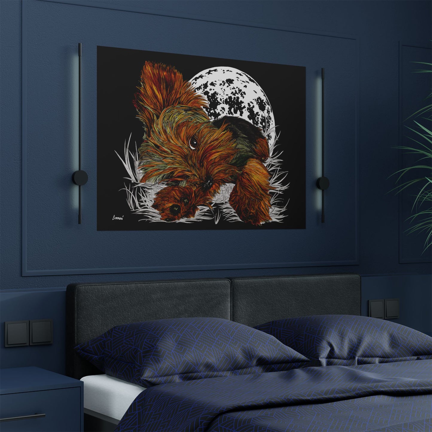 Yorkshire Terrier Satin Poster - 300gsm Art Print for Dog Lovers