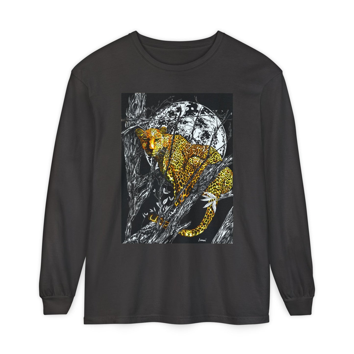 Wild Cheetah Unisex Long Sleeve T Shirt Eco-Friendly
