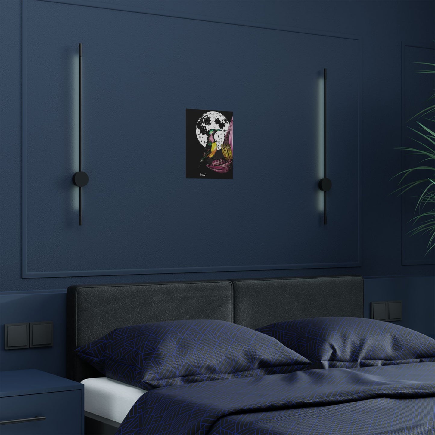 Vibrant Bird Satin Poster - 300gsm Art Print for Nature Lovers
