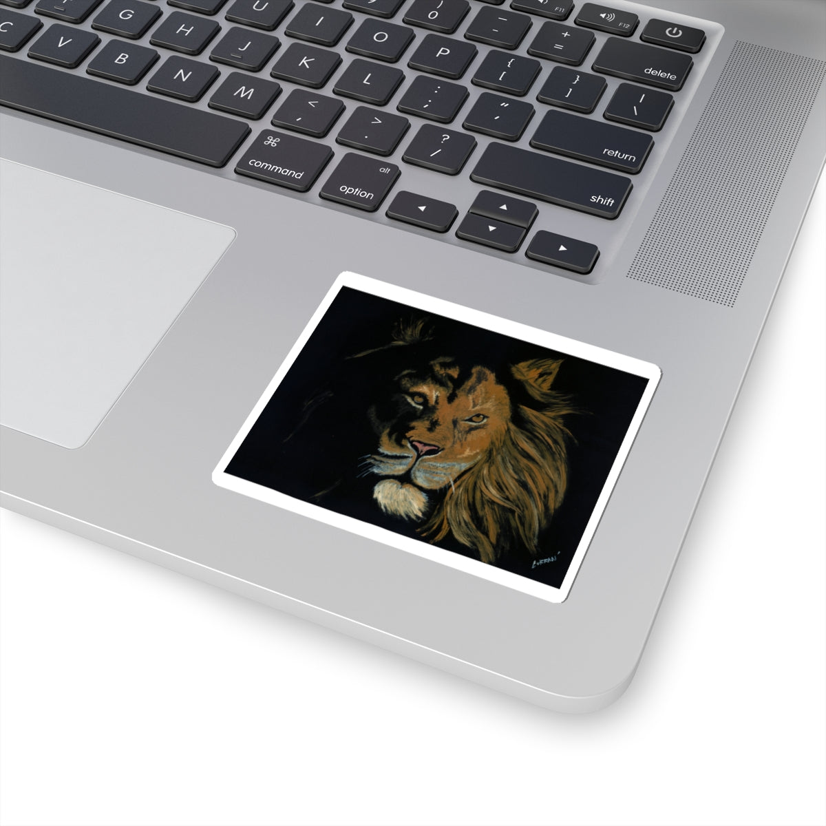 Wild Lion Kiss-Cut Sticker | Bold Animal Art for Nature Lovers