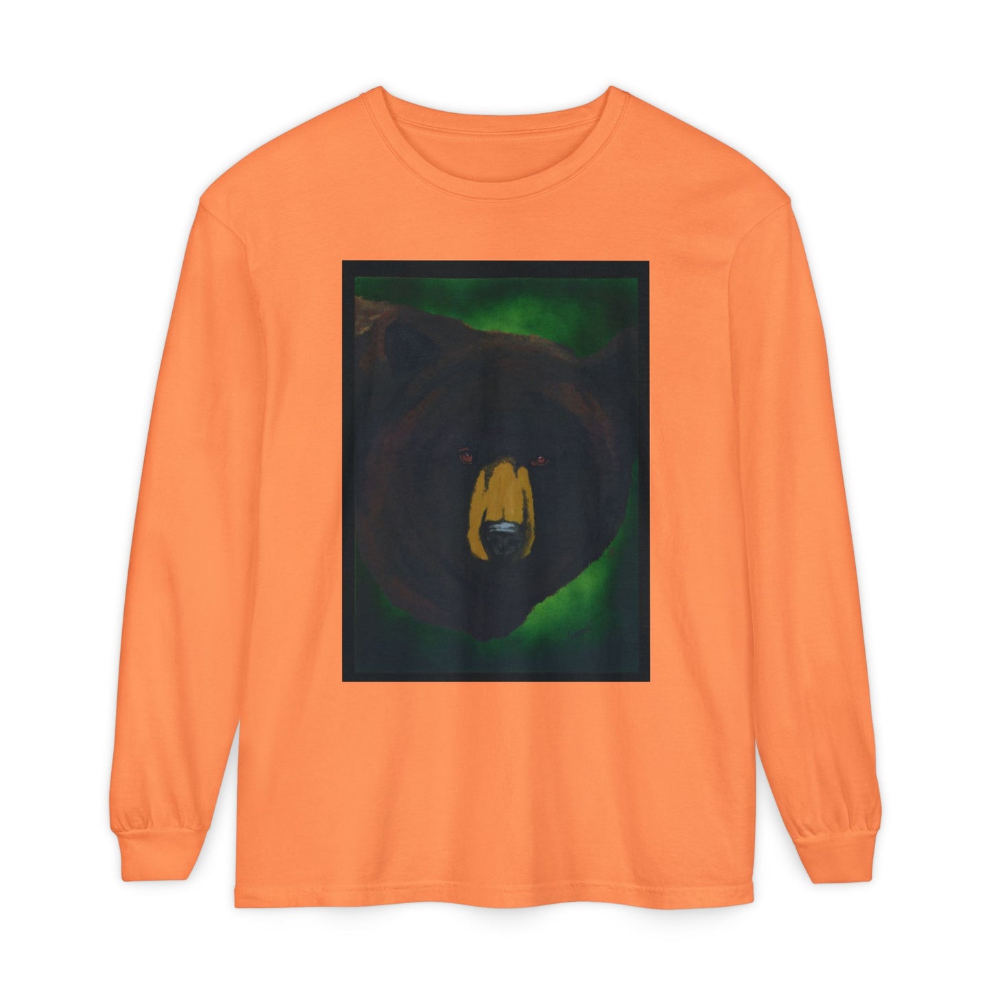 Brown Bear Portrait Long Sleeve Unisex T Shirt