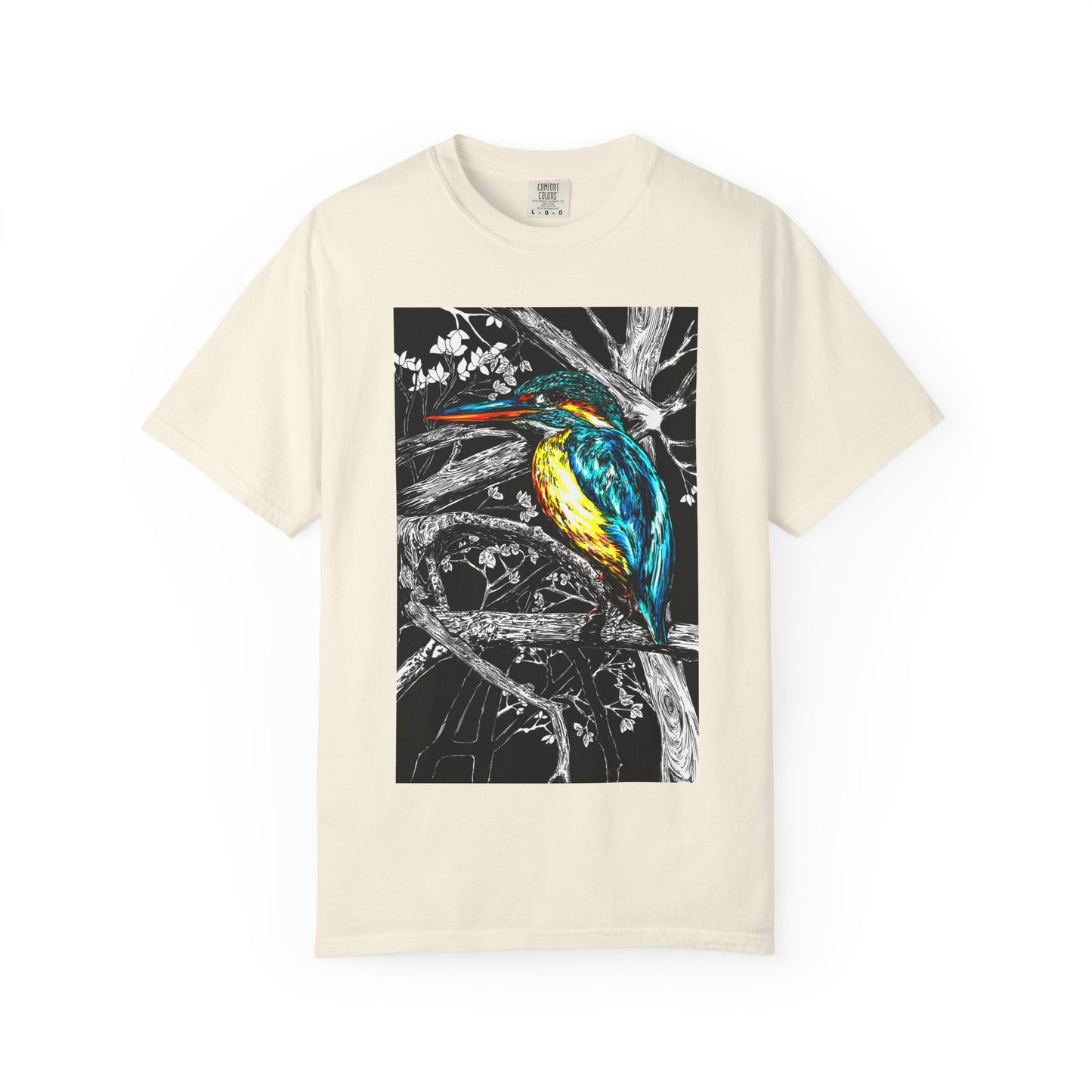 Vibrant Kingfisher Graphic Unisex T-Shirt - Nature Lover's Tee