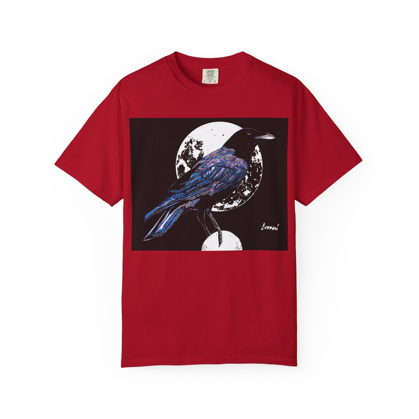 Crow Garment-Dyed T-Shirt for Nature Lovers