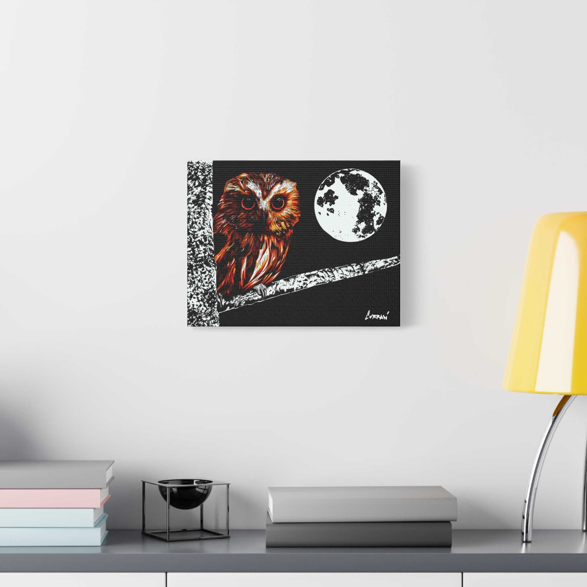 Owl in a Tree, print of my original hand drawn art