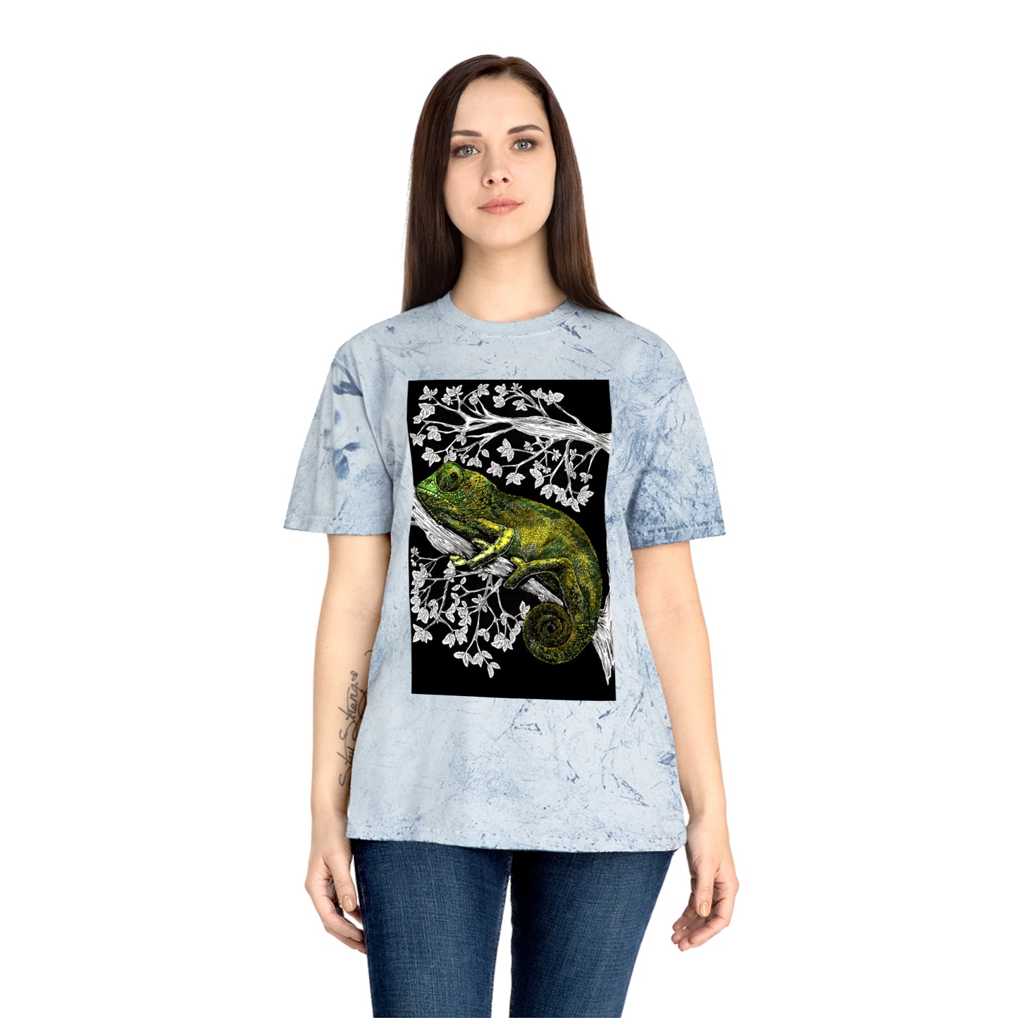 Chameleon Color Blast T-Shirt - Vibrant Nature-Inspired Tee