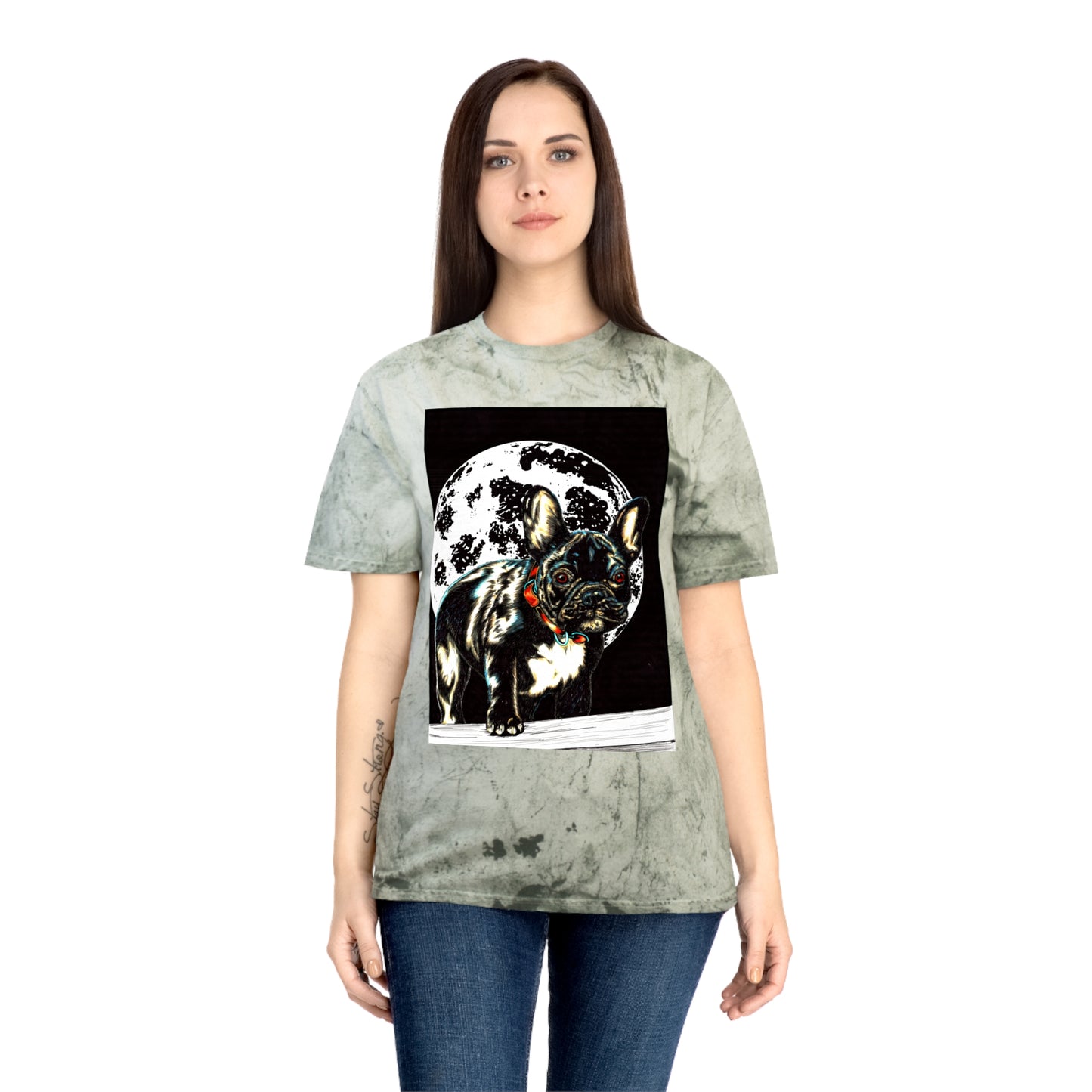 Color Blast French Bulldog T-Shirt | Unisex Moonlit Design
