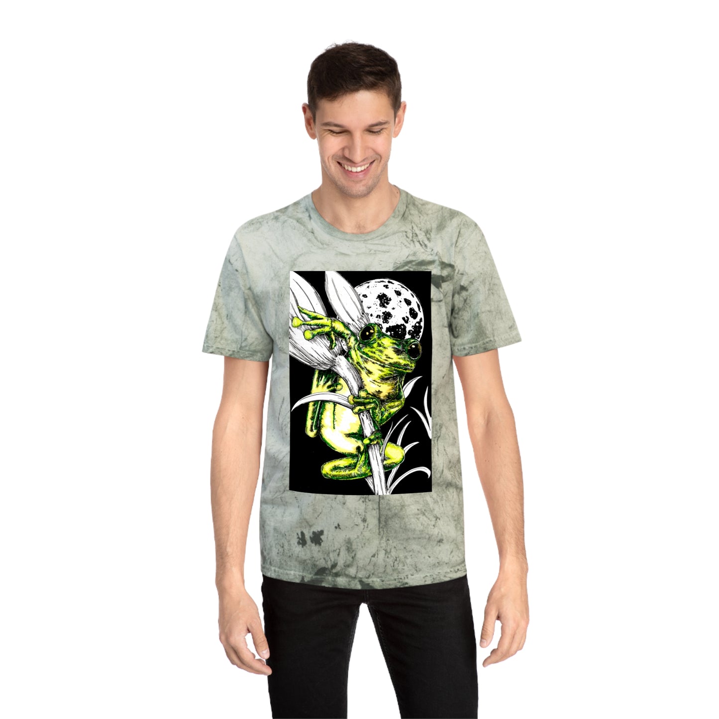 Colorful Frog Art Unisex T Shirt Vibrant Nature Design