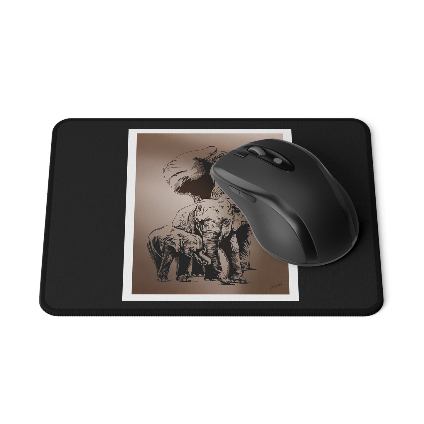Elephant Art Non-Slip Gaming Mouse Pad - Perfect for Gamers