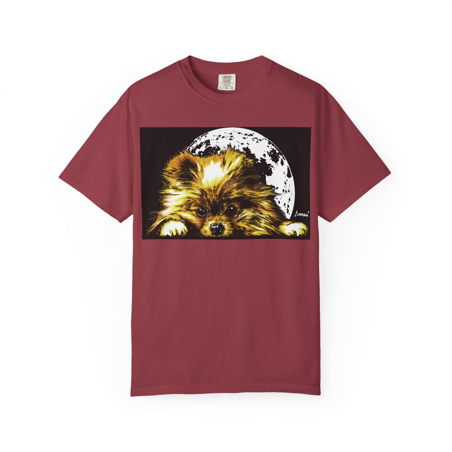 Pomeranian Unisex T-shirt - Hand Painted Art Design