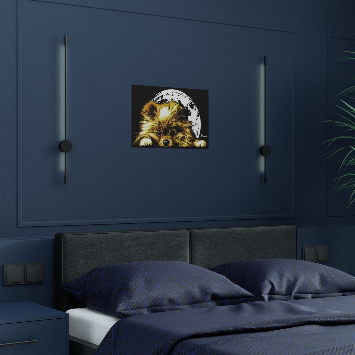 Beautiful Pomeranian Art Print - Satin Poster (300gsm)