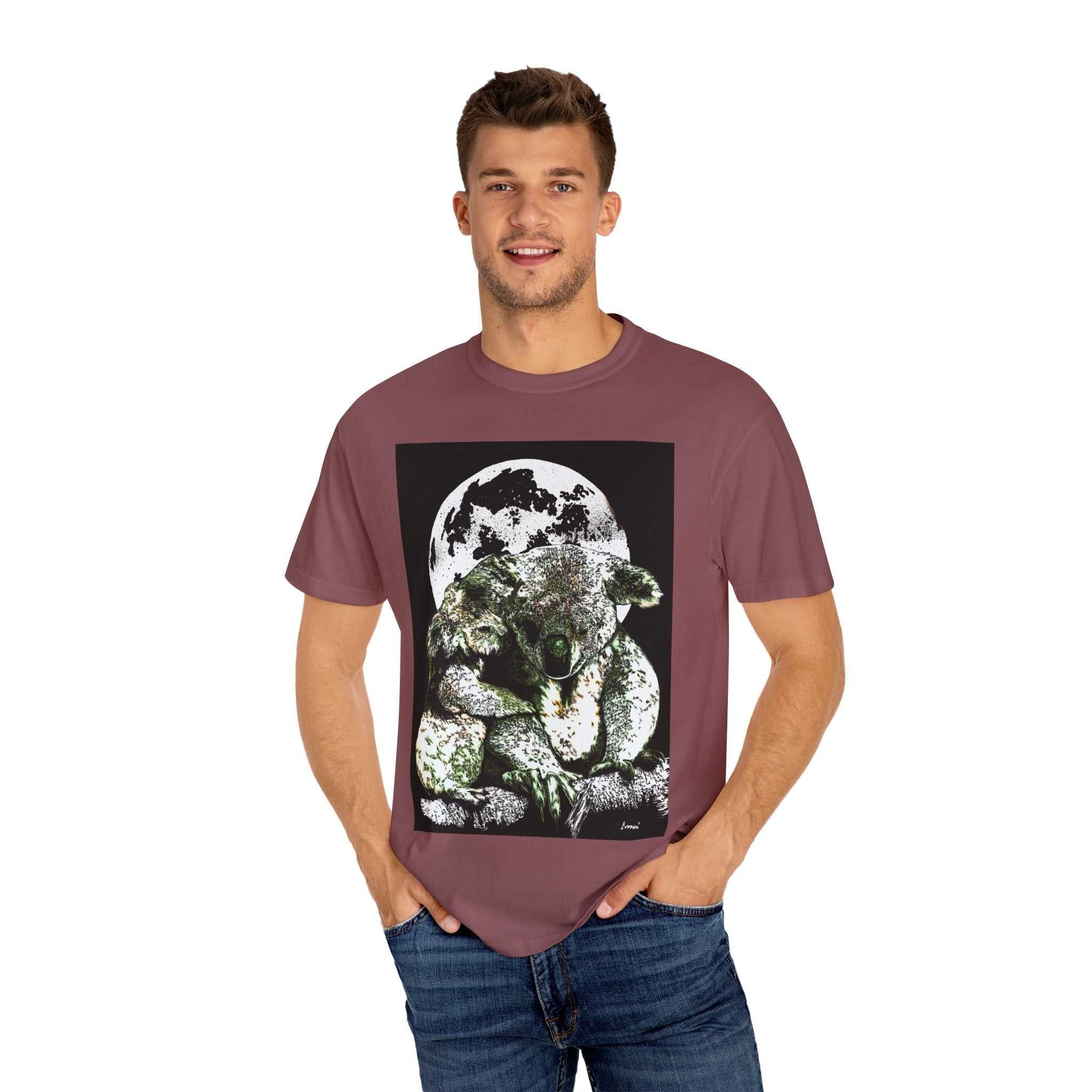 Koala T-Shirt for Nature Lovers - Unisex Garment-Dyed
