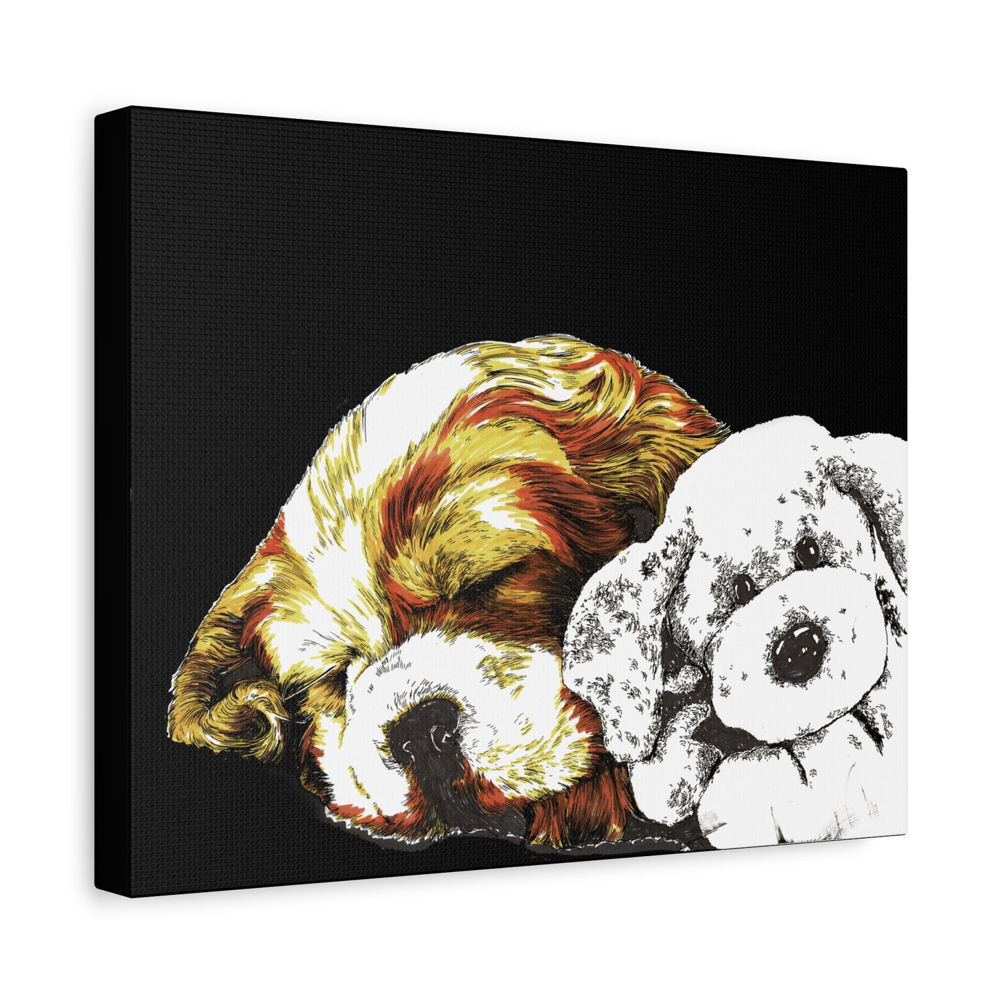 Cocker Spaniel Puppy Print, Hand-Drawn Dog Art