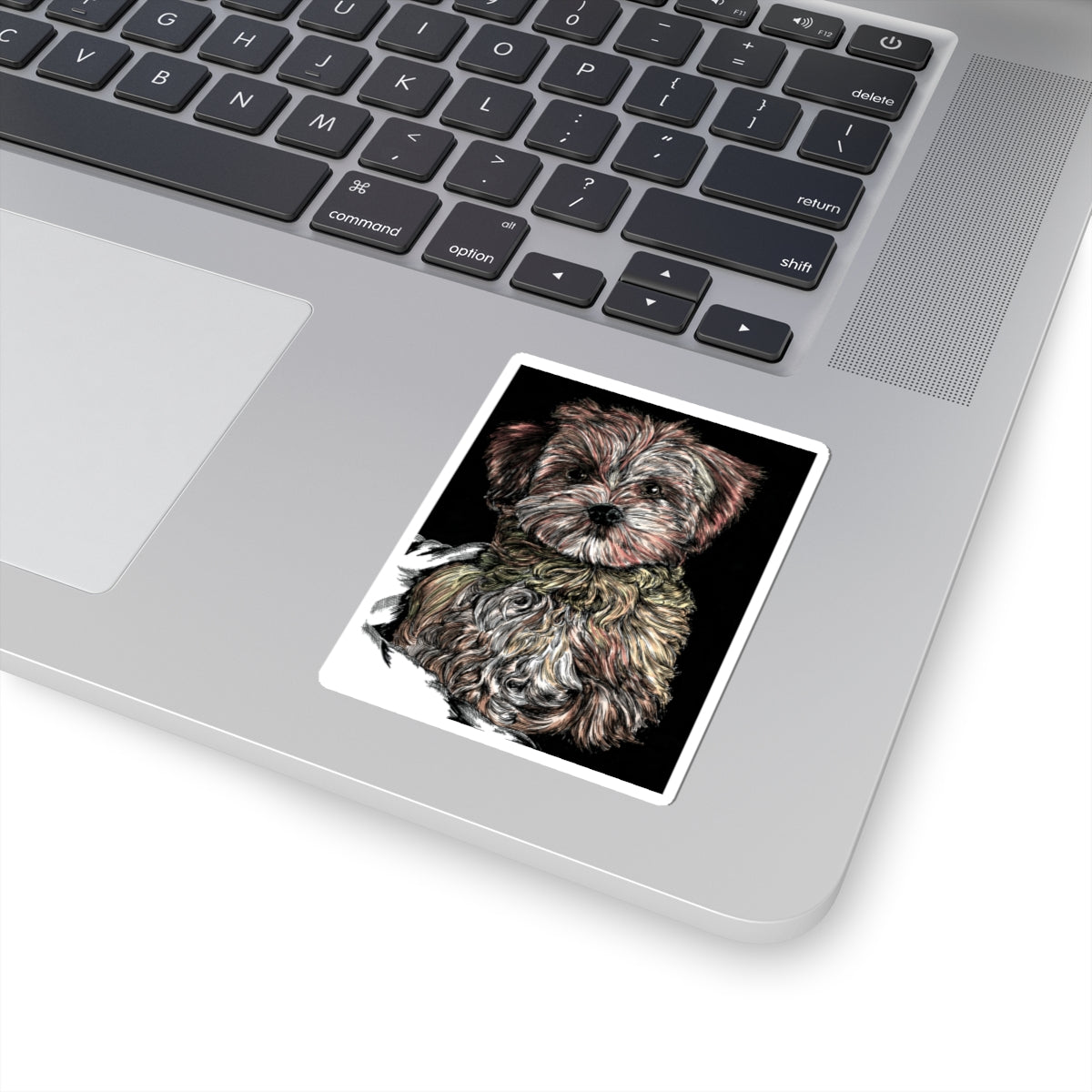 Goldendoodle Portrait Kiss-Cut Sticker