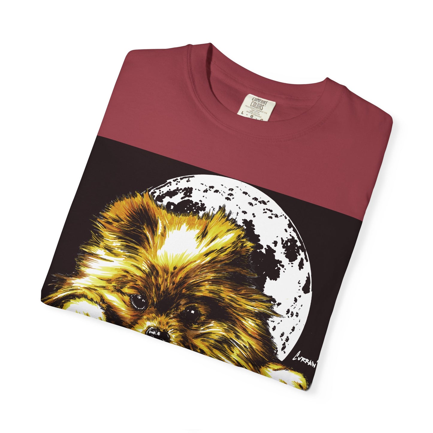 Pomeranian Unisex T-shirt - Hand Painted Art Design