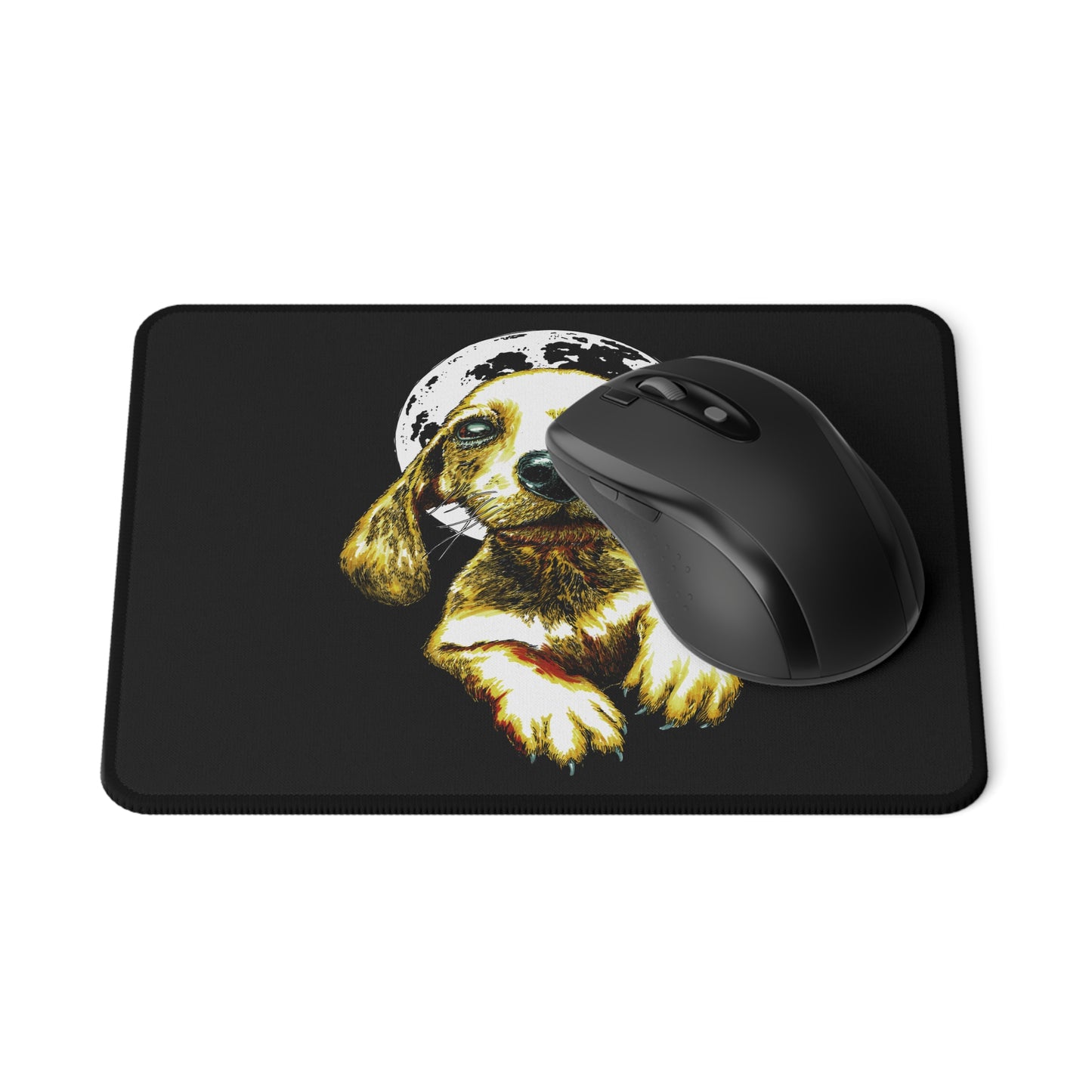 Puppy Moon Non-Slip Gaming Mouse Pad, Perfect for Pet Lovers