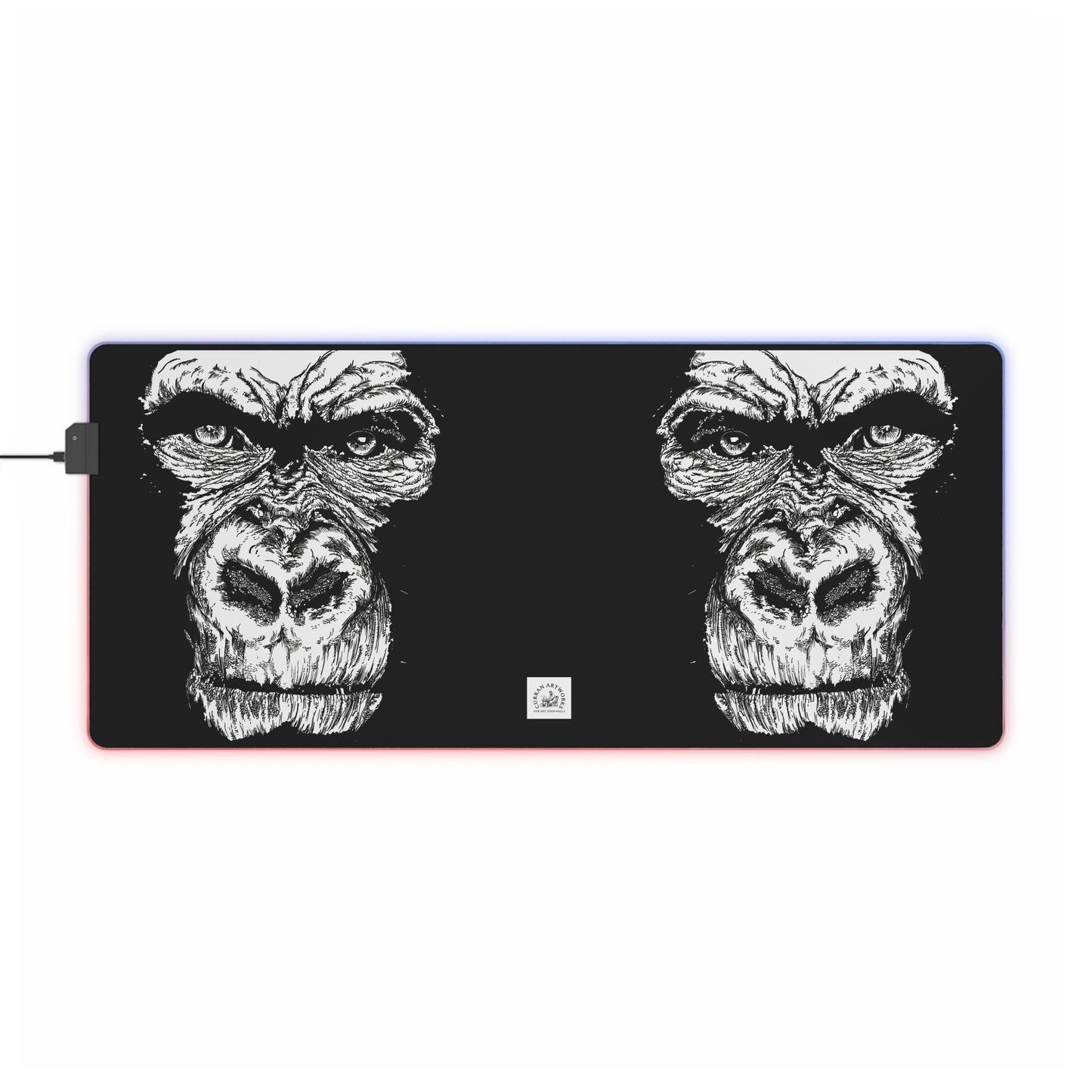 Gorilla Wild Spirit LED Gaming Mouse Pad - Gorilla Design