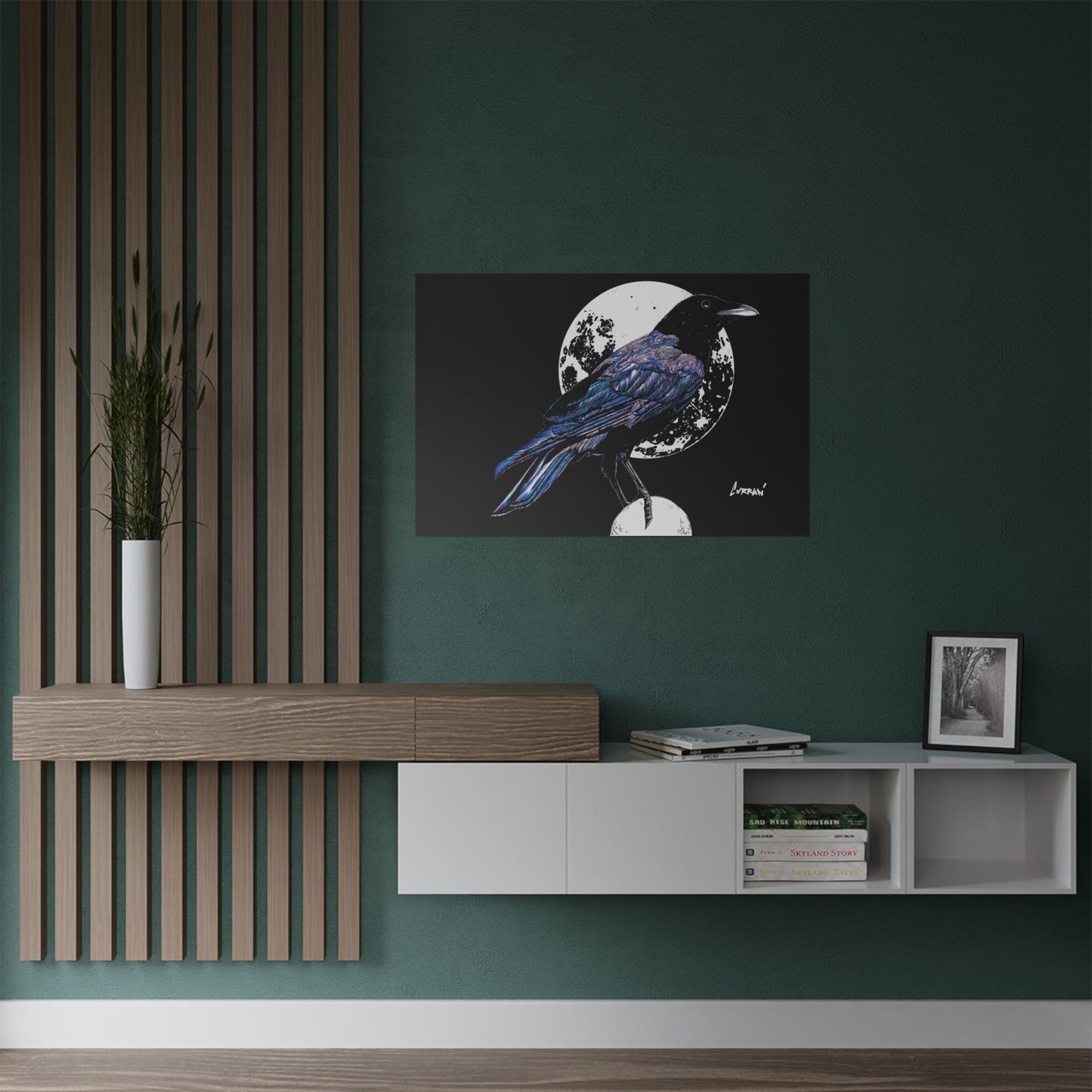 Mystical Crow Satin Poster - 300gsm Art Print